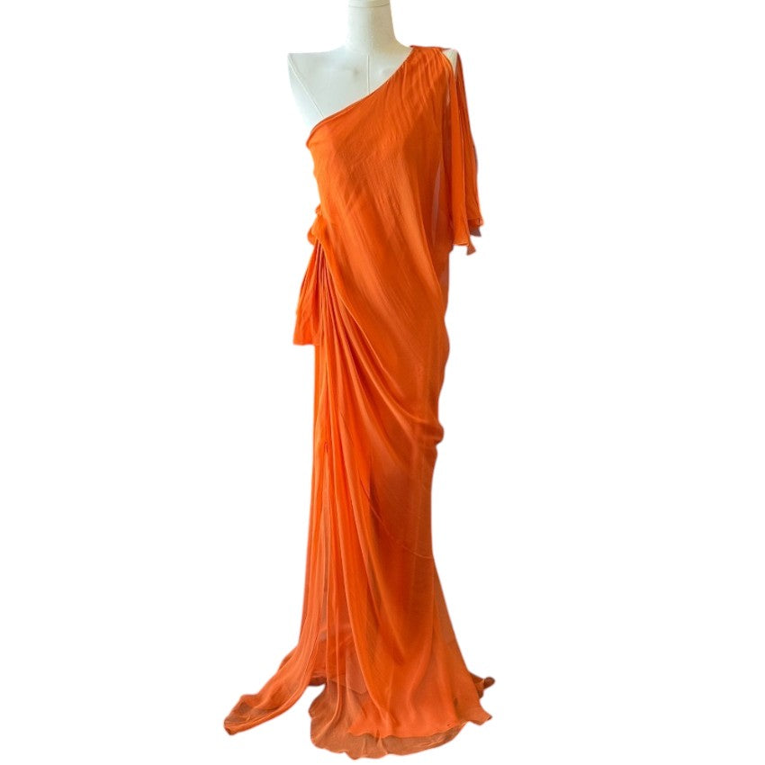 Alberta Ferretti Silk Chiffon Gown