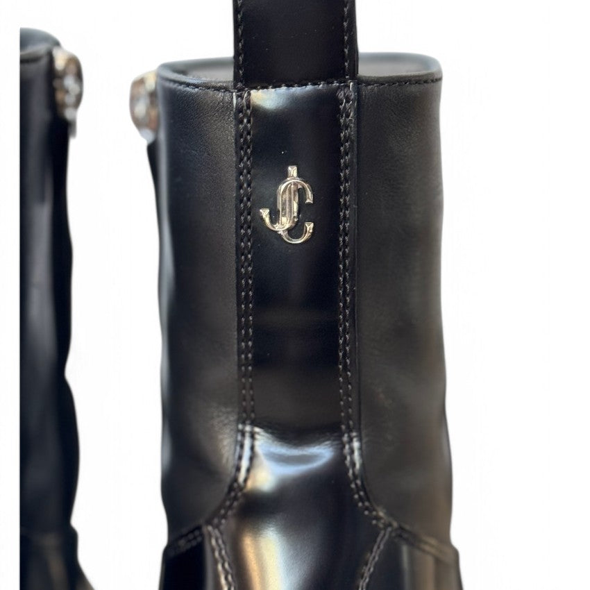 Jimmy Choo Black Leather Boots