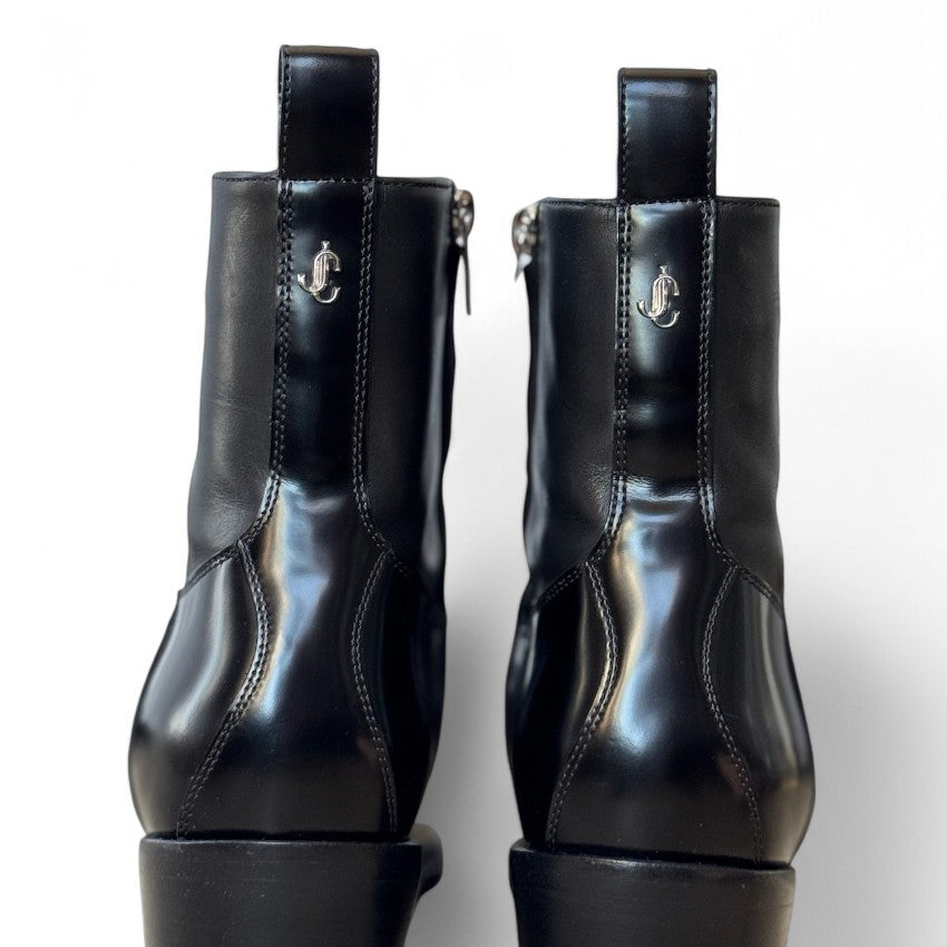 Jimmy Choo Black Leather Boots