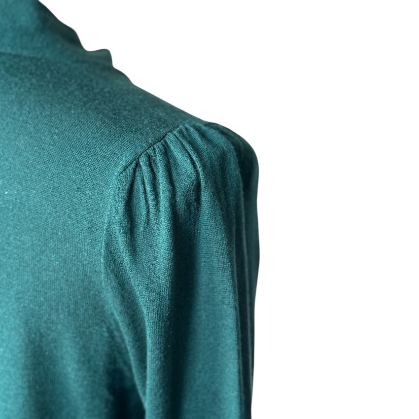 DKNY Green Silk-Cashmere Sweater