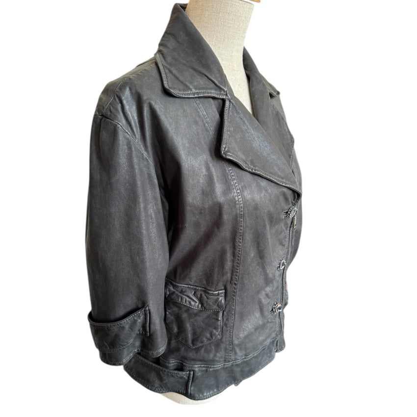 Dolce & Gabbana Leather Biker Jacket