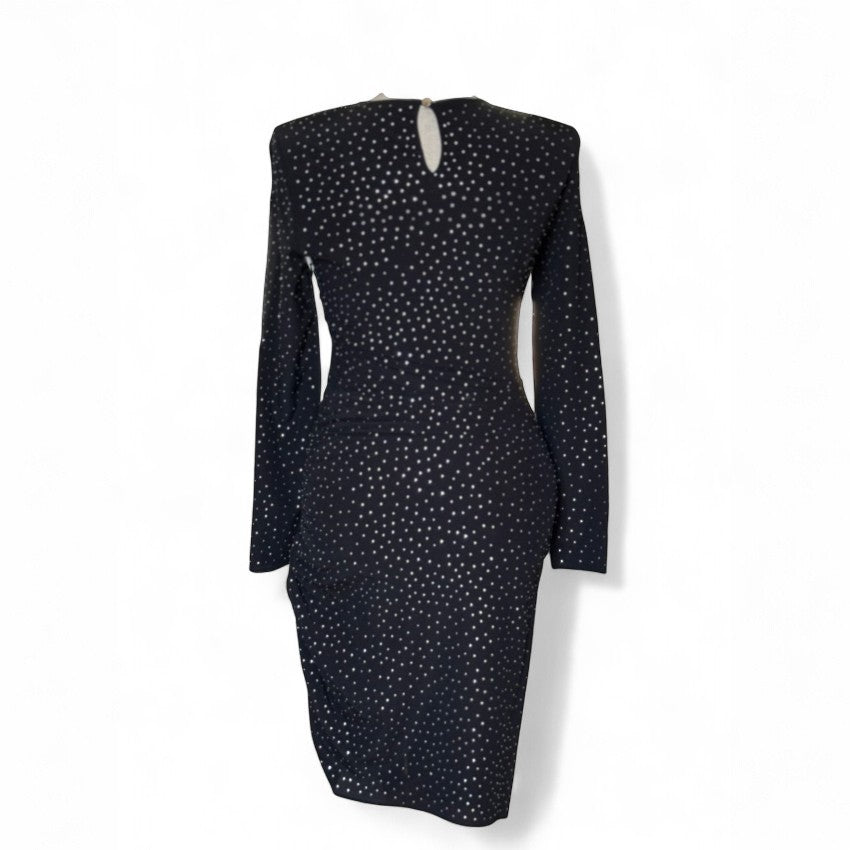 Veronica Beard Black Crystal Embellished Dress
