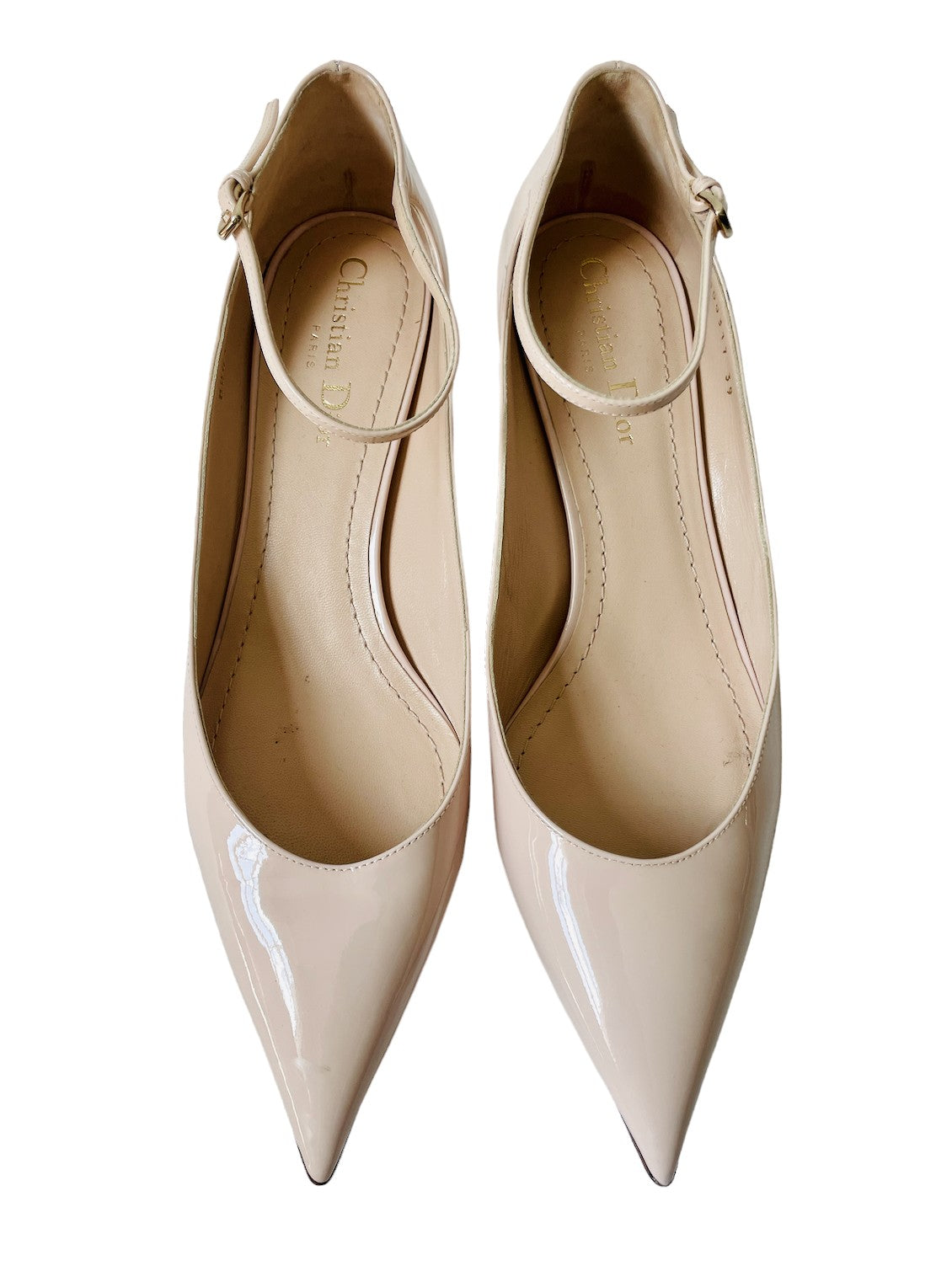 Christian Dior Blush Patent Leather Pumps