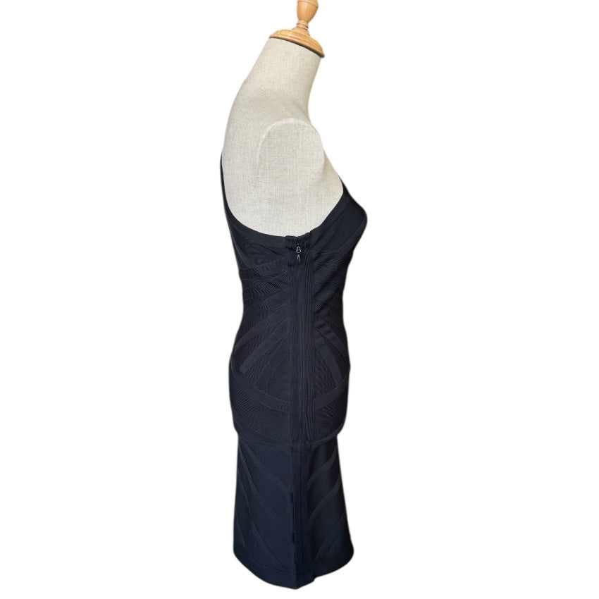Herve Leger Vintage One-Shoulder Bandage Dress