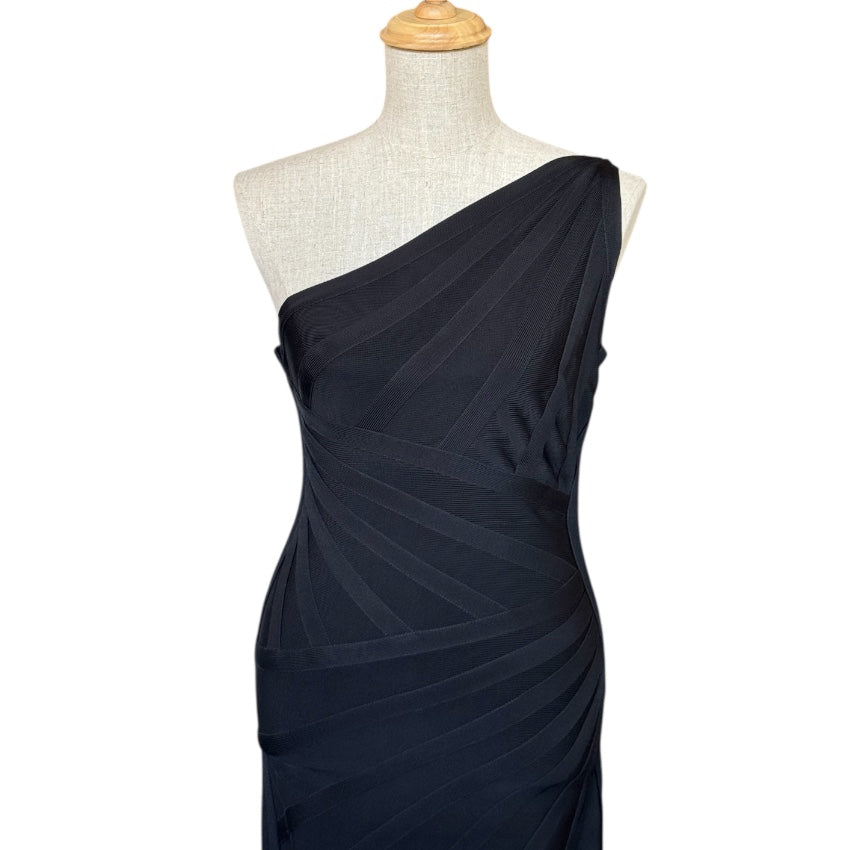Herve Leger Vintage One-Shoulder Bandage Dress