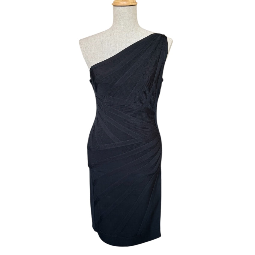 Herve Leger Vintage One-Shoulder Bandage Dress