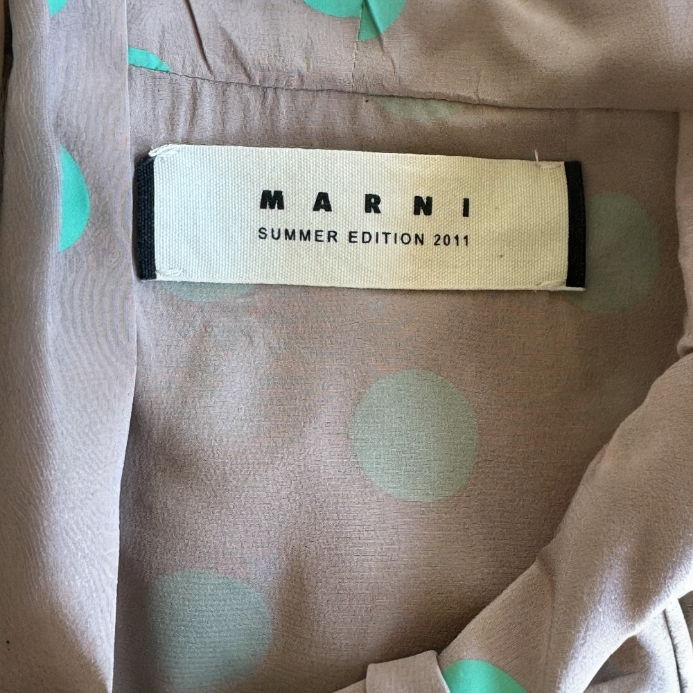 Marni Silk Dotted Dress