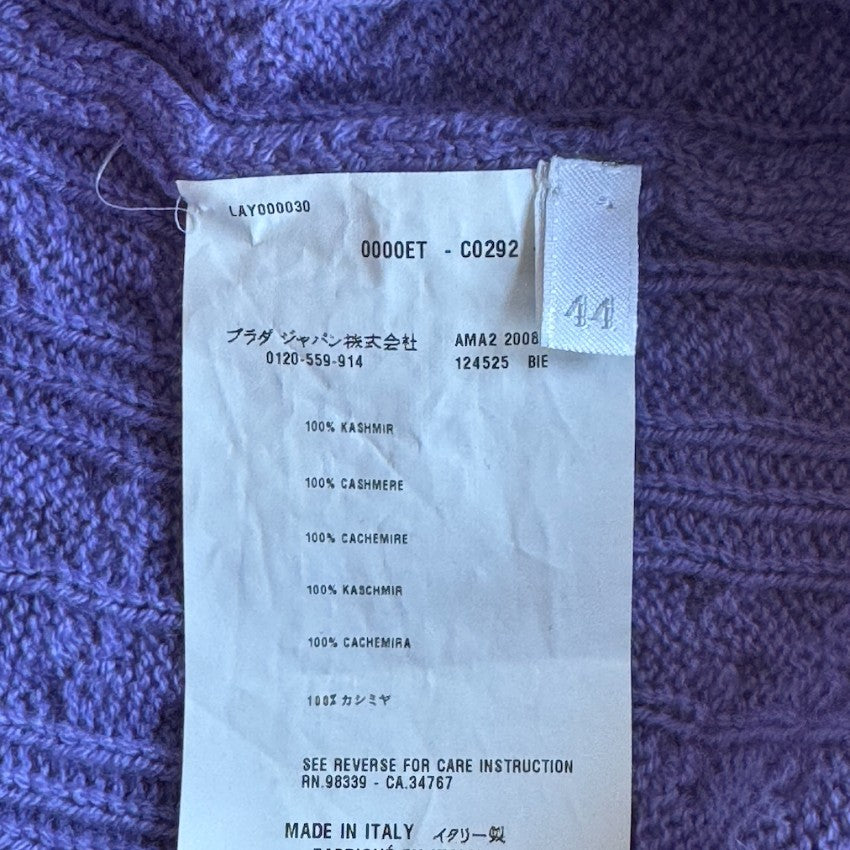 Prada Lavender Cashmere Sweater