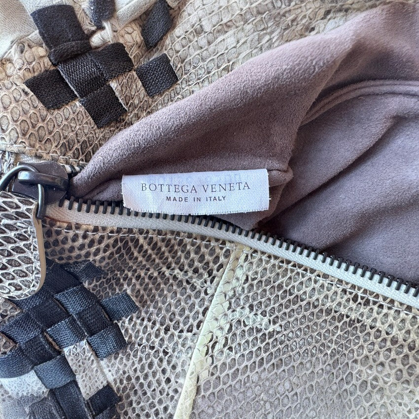 Bottega Veneta Python Folded Clutch