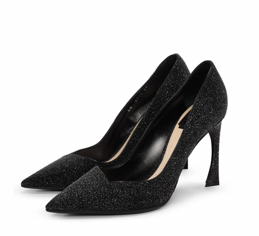 Christian Dior Black Glitter Songe Pumps 100