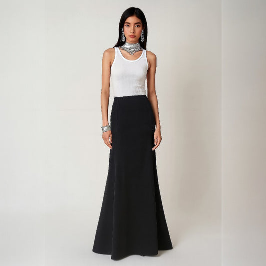 Alberta Ferretti Jersey Maxi Skirt