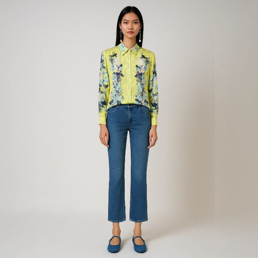 Erdem Printed Silk Blouse