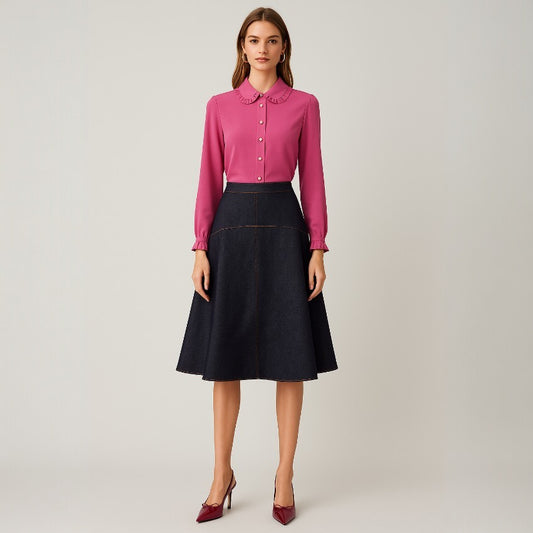 Gucci Pink Slk Blouse