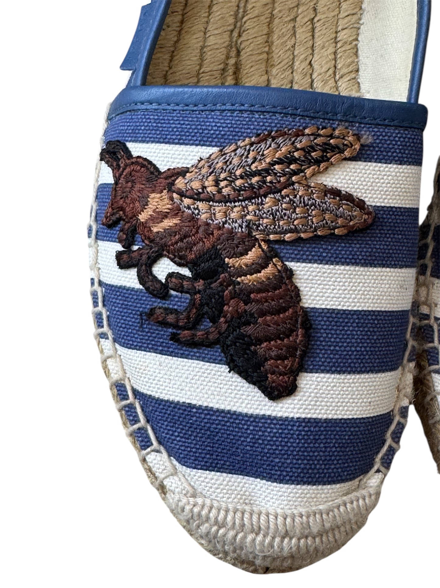 Gucci Striped Canvas Espadrilles