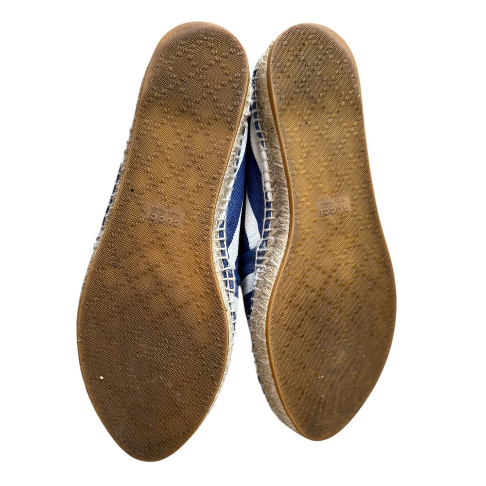 Gucci Striped Canvas Espadrilles