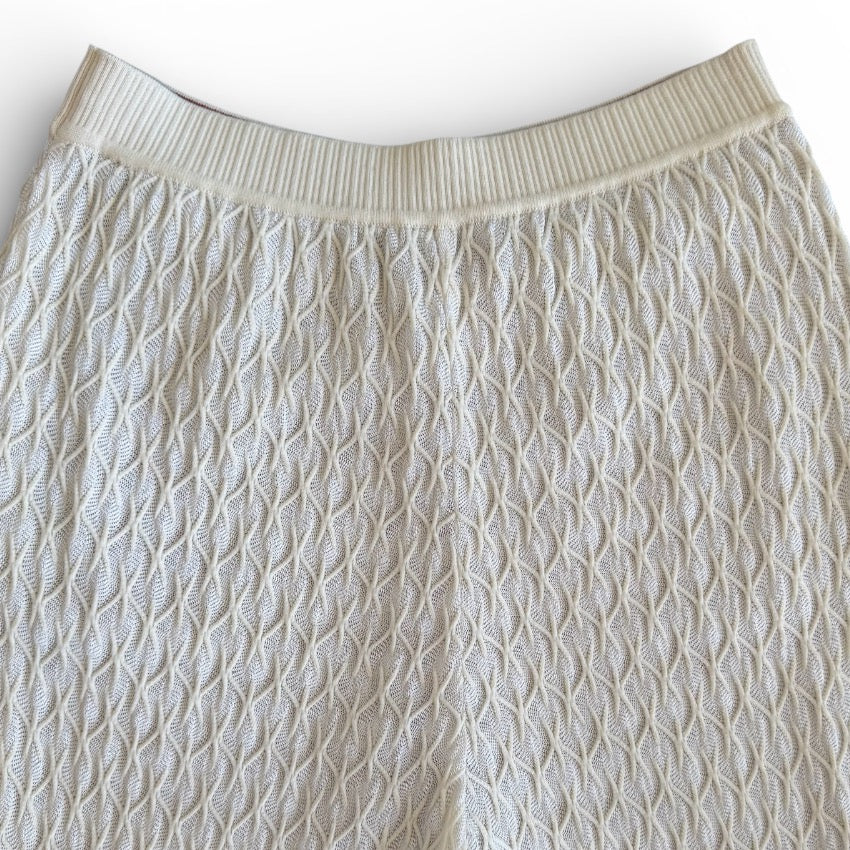 Missoni Ecru Knit Cuffed Pants